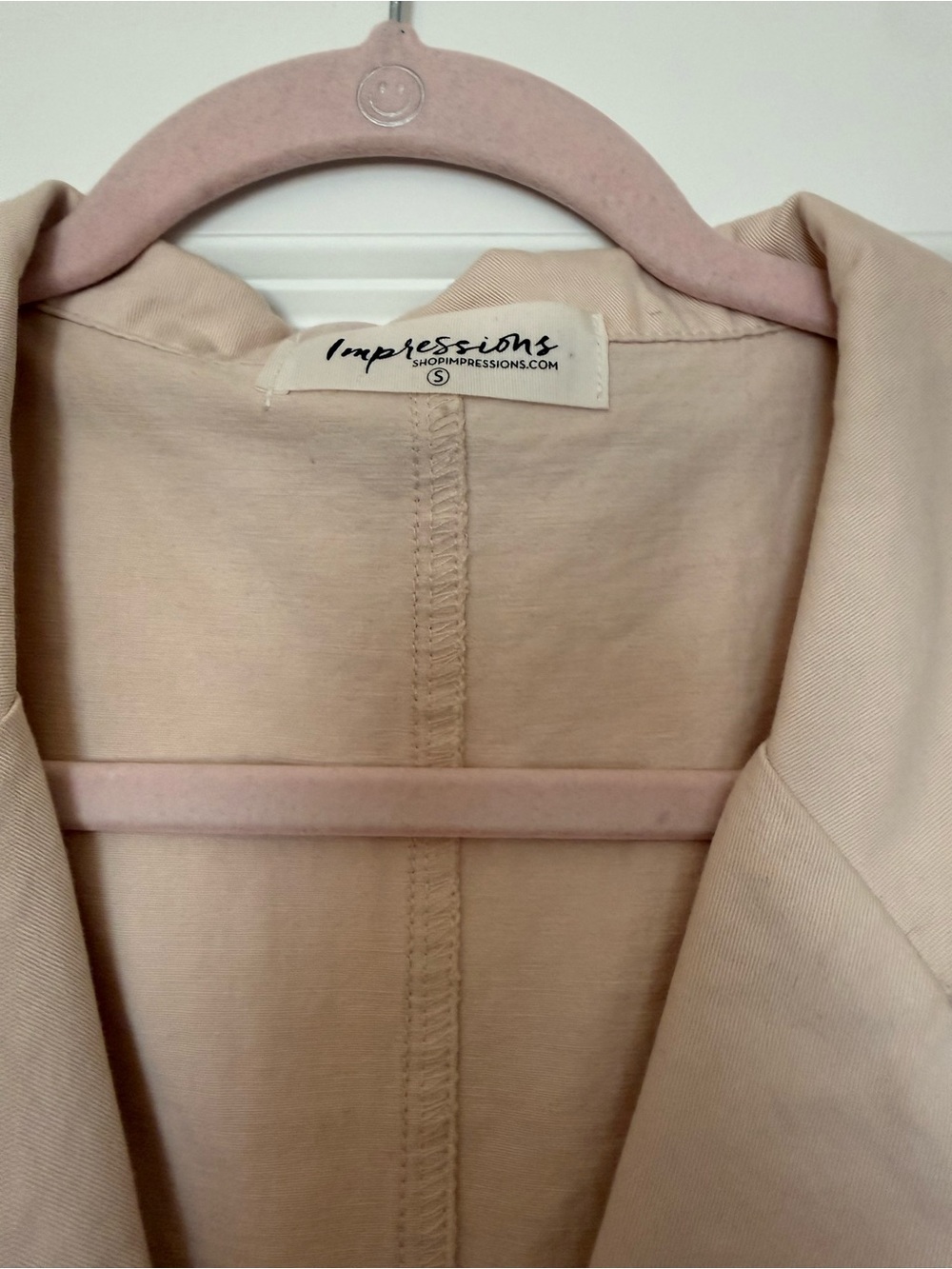 Impressions Women's Light Beige Blazer Jacket